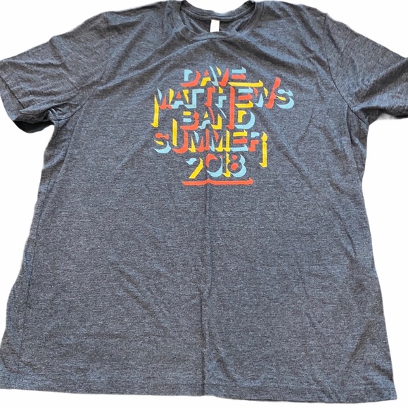 Other - Gray Dave Matthews Band 2018 Concert Tee Shirt
